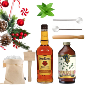 The Candy Cane Mint Julep Cocktail Kit - BOURBON