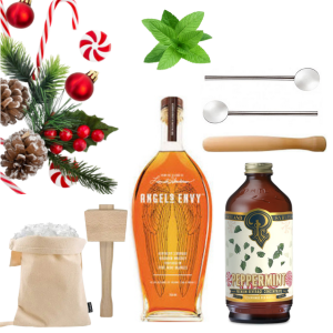 The Candy Cane Mint Julep Cocktail Kit - BOURBON