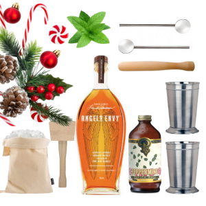 The Candy Cane Mint Julep Cocktail Kit - BOURBON