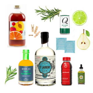 Crafted Taste Cocktail Kit Full Kit Mix (Includes Gin & Red Wine) The Festive Cheer Gimlet Cocktail Kit - GIN & RED WINE