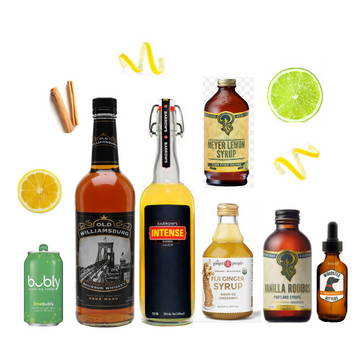 Crafted Taste Cocktail Kit Premium Kit (Includes Bourbon + Ginger liqueur) The New Old Fashioned Cocktail Kit -BOURBON & GINGER LIQUEUR