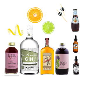 Crafted Taste Cocktail Kit Premium Kit (Includes Cinnamon Whiskey + spicy Old Fashioned) The Gin & Sin Cocktail Kit - GIN & CINNAMON WHISKEY