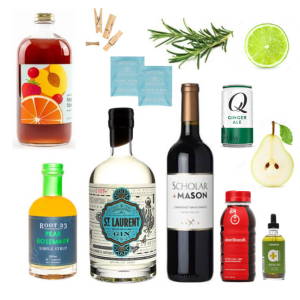 Crafted Taste Cocktail Kit Premium Kit (Includes Gin & Red Wine + delicious Sangria) The Festive Cheer Gimlet Cocktail Kit - GIN & RED WINE