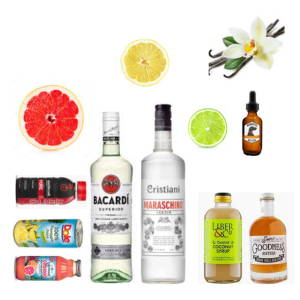 Crafted Taste Cocktail Kit Premium Kit (Includes Rum + Liqueur) The Daiquiri Sour Cocktail Kit - RUM & LIQUEUR